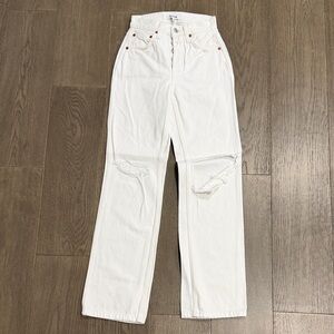 RE/DONE White Distressed Women's Jeans